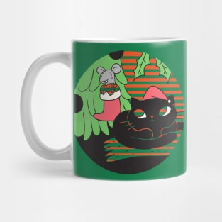 The Christmas Tree, The Black Cat And The Mouse Mug